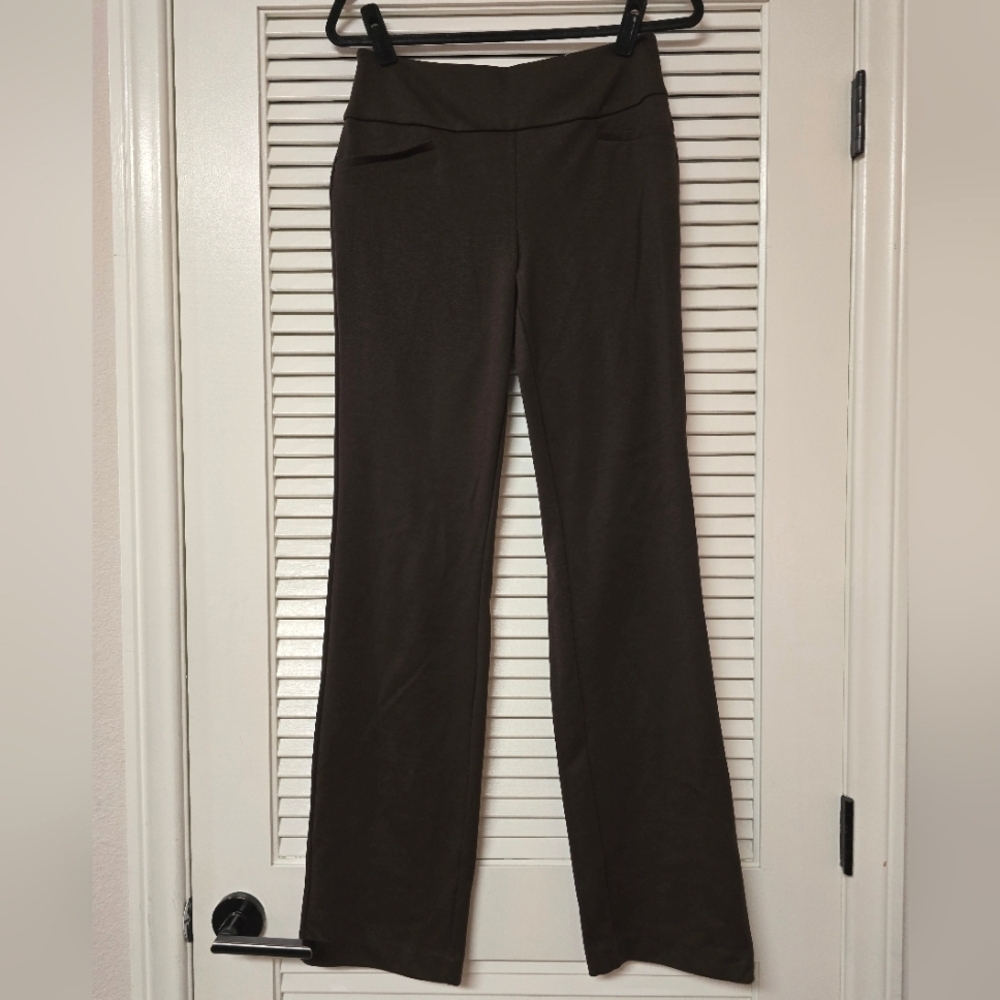 7th Avenue Design Studio - (Tall) Brown Business Casual Office Stretch Pants
